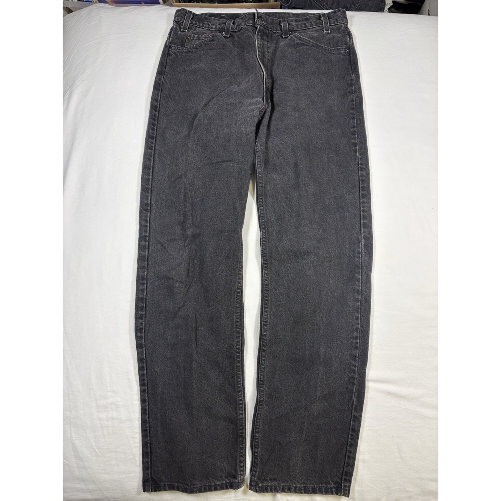 Vintage 90s Levis 505 Orange Tab Made in USA Jeans Mens 34x32 Faded Black 1994